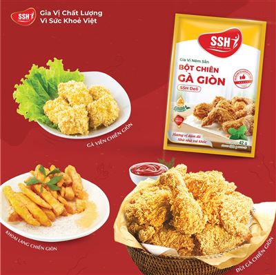 GIA VỊ NÊM SẴN BỘT CHIÊN GÀ GIÒN SSH DELI