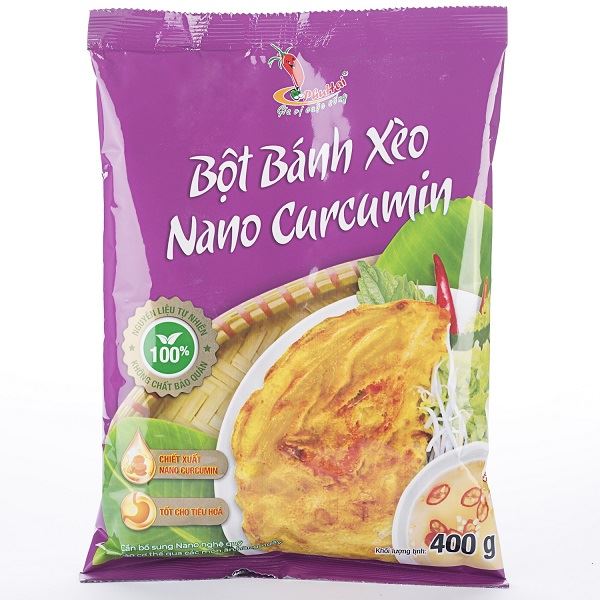 Bột bánh xèo Nano Curcumin Phú Hải 400g