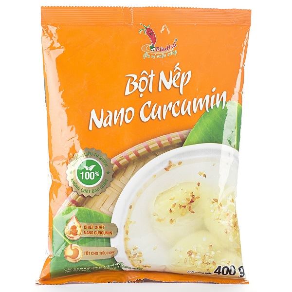 Bột nếp Nano Curcumin 400g Phú Hải 