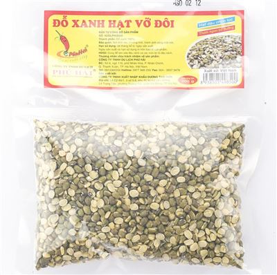 Đỗ xanh hạt vỡ đôi Phú Hải gói 200g