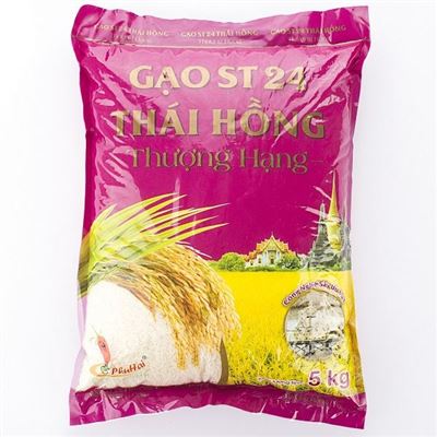 Gạo ST 24 Thái Hồng Thượng hạng Túi 5 kg