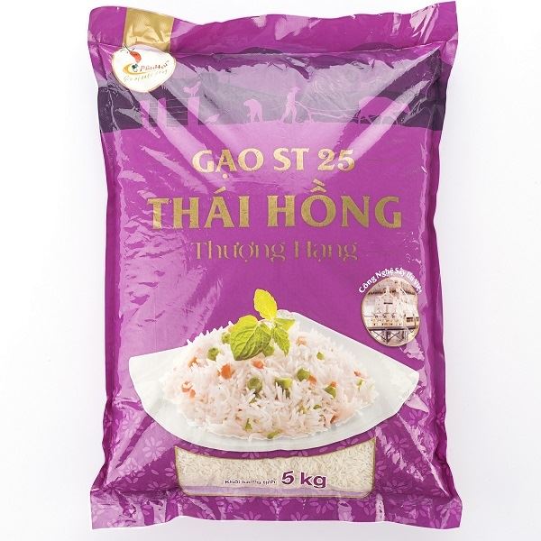 Gạo ST 25 Thái Hồng thượng hạng túi 5kg