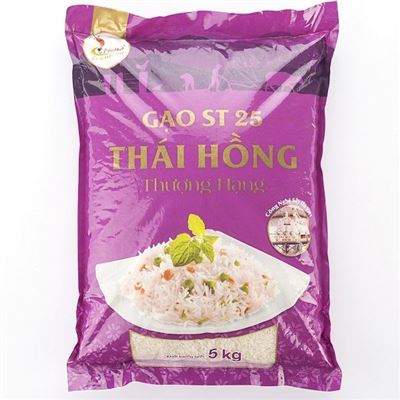 Gạo ST 25 Thái Hồng thượng hạng túi 5kg