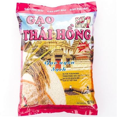 Gạo Thái Hồng số 1 New túi 5kg 