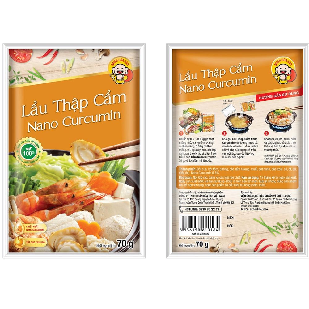 Lẩu thập cẩm Nano Curcumin 70g