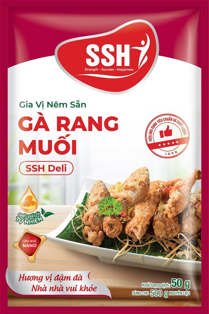 Gia vị nêm sẵn gà rang muối SSH Deli