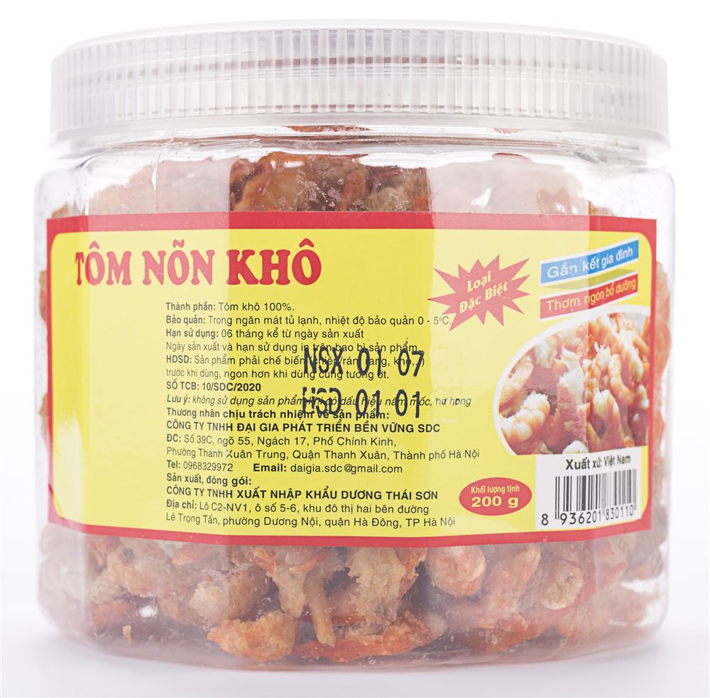 Tôm nõn khô 200g- Phú Hải