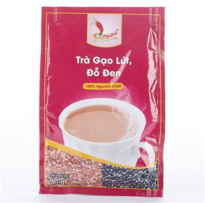 Trà gạo lứt, đỗ đen Phú Hải 50g